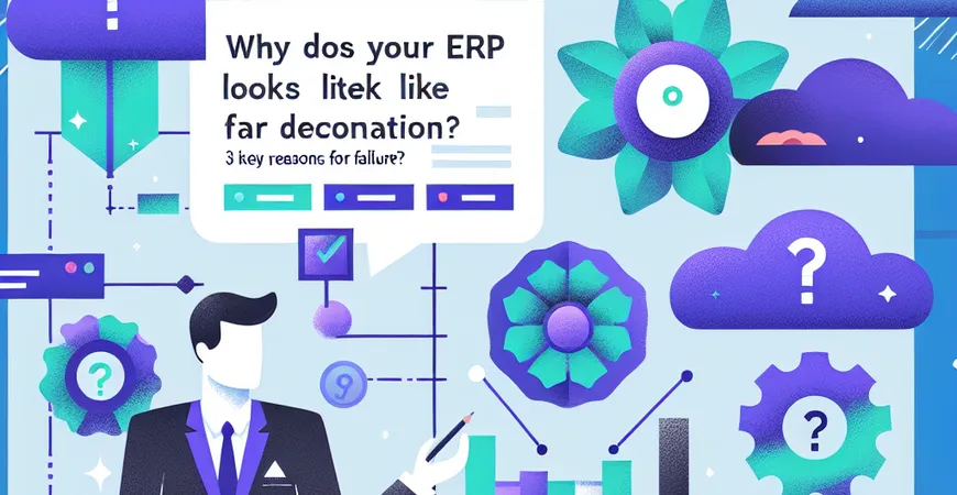 为什么你的 ERP 用起来像摆设？3 个落地失败的关键原因​